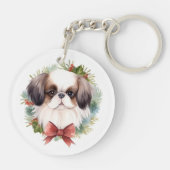 Japanischer Weihnachtsmann Weihnachtsmann Schlüsselanhänger (Rückseite)