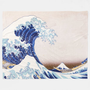 Japanischer Wellen-Flanelldecke Fleecedecke