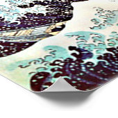 Japanischer Wellendruck Poster (Ecke)