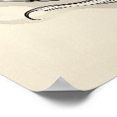 Japanischer White Kitsune Fuchs Poster (Ecke)