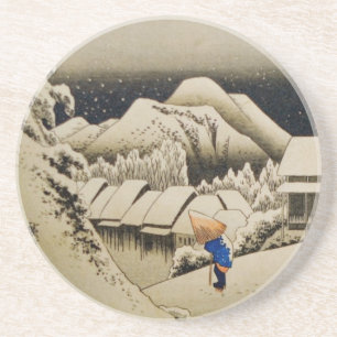 Japanischer Winter 1:2 Getränkeuntersetzer