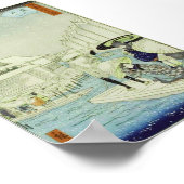 Japanischer Winter in Wasserkunst Woodblock Ukiyo- Poster (Ecke)