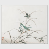 japanischer woodblock Druck von Mantis Packpapier (Flach)