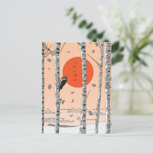 Japanischer Woodpecker Postkarte