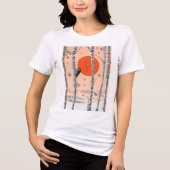 Japanischer Woodpecker Tri-Blend Shirt (Vorderseite)