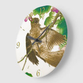 Japanischer Zeichn von Jay auf einem Weinstock Große Wanduhr (Winkel)