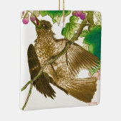 japanischer Zeichn von Jay auf einer Weintraube-Ke Keramikornament (Rechts)