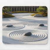 Japanischer Zen-Garten Sand Kunst Meditation Mousepad (Vorne)