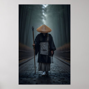 Japanischer Zen-Mönch Poster