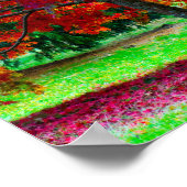 Japanisches Ahornbaumposter Poster (Ecke)