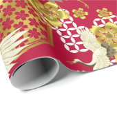 Japanisches angeredete Verpackung des Kimonos Geschenkpapier (Rolleneckpunkt)