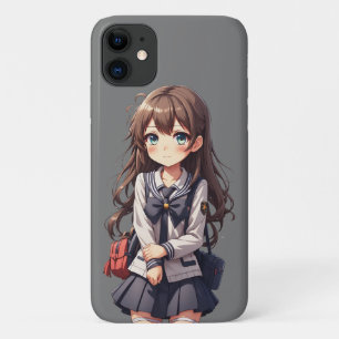 Japanisches Anime School Girl Case-Mate iPhone Hülle