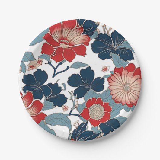 Japanisches Art Design Pappteller (Vorderseite)