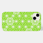 Japanisches Asanoha-Muster - hellgrüne Linse Case-Mate iPhone Hülle (Rückseite (Horizontal))