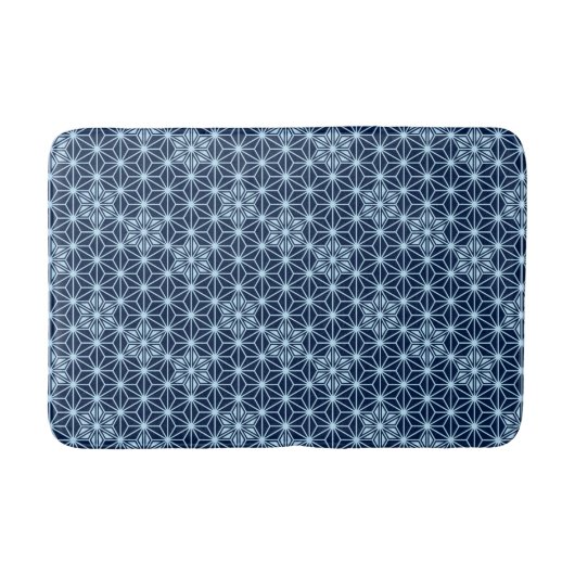 Japanisches Asanoha-Muster, Indizes und Light Blue Badematte (Vorderseite)