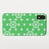Japanisches Asanoha-Muster - Jadegrün Case-Mate iPhone Hülle (Rückseite (Horizontal))