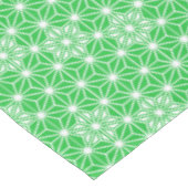 Japanisches Asanoha-Muster - Jadegrün Tischdecke (Schrägansicht)
