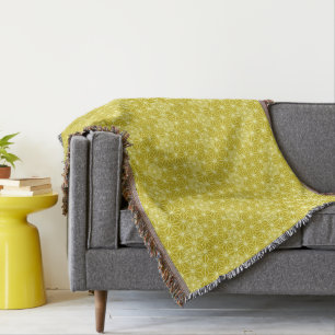 Japanisches Asanoha-Muster, Mustard Gold Decke