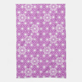 Japanisches Asanoha-Muster - orchid Geschirrtuch (Vertikal)