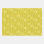 Japanisches Asanoha-Muster, rot, schwarz/weiß, Gol Geschenkpapier Set (Vorderseite 3)