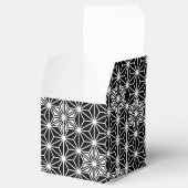 Japanisches Asanoha-Muster - Schwarzweiß Geschenkschachtel (Geöffnet)