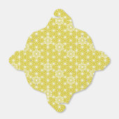 Japanisches Asanoha-Muster - Senfgold und weiß Geschenkschachtel (Ungefaltet)