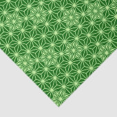 Japanisches Asanoha-Muster, Smaragd und Linse Gree Seidenpapier (Ausschnitt)