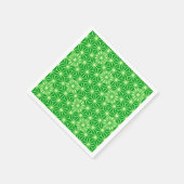 Japanisches Asanoha-Muster - Smaragdgrün Serviette (Ecke)