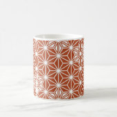 Japanisches Asanoha-Muster - Terrakotta Kaffeetasse (Mittel)