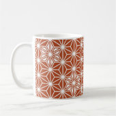 Japanisches Asanoha-Muster - Terrakotta Kaffeetasse (Links)