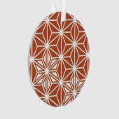 Japanisches Asanoha-Muster - Terrakotta Ornament (Vorderseite)