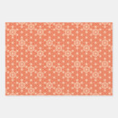 Japanisches Asanoha-Muster, Türkis, Korallen, Blau Geschenkpapier Set (Vorderseite 2)