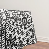 Japanisches Asanoha-Muster - weiß und schwarz Tischdecke (Beispiel)