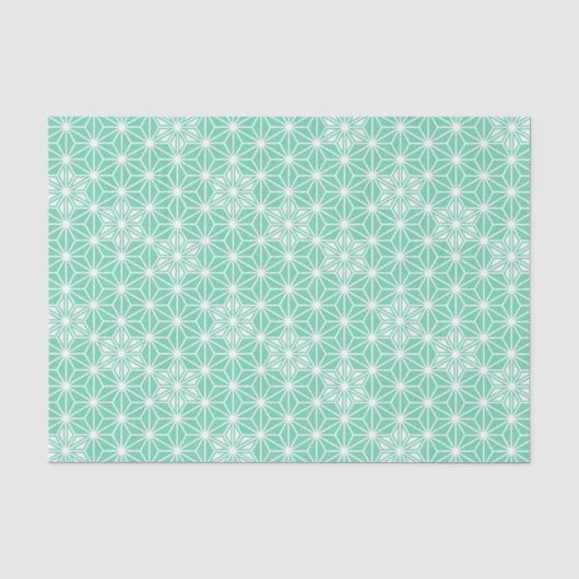 Japanisches Asanoha oder Star Pattern, leichtes Wa Seidenpapier (Vorderseite)