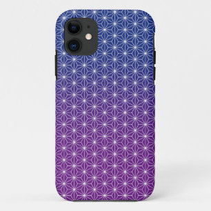 Japanisches Asanoha Traditionelles Print Blue & Li Case-Mate iPhone Hülle