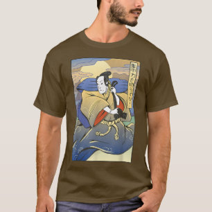 Japanisches ästhetisches Kabuki-Stil Vintage-Samur T-Shirt