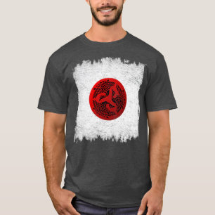Japanisches Aufsteigen des Sun Designs T-Shirt
