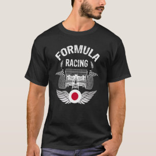 Japanisches Auto Rennen Japan Flaggen Formel Racin T-Shirt