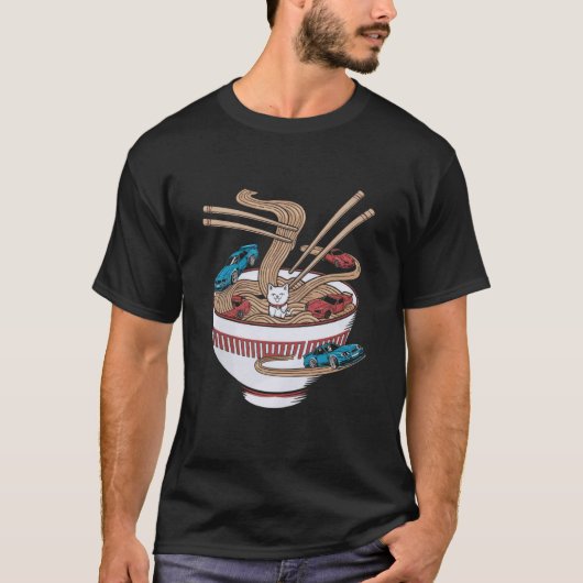 Japanisches Auto T-Shirt Männer JDM Japan Street R (Vorderseite)