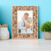 Japanisches Bamboo Foliage Muster Geätzte Rahmen