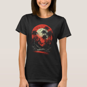 Japanisches Bamboo Japanisches Kunstgrafik T-Shirt