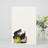 Japanisches Bantam Quartett Briefpapier (Stehend Vorderseite)