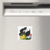 Japanisches Bantam Quartett Magnet (In Situ (Geschirrspüler))