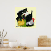 Japanisches Bantam Quartett Poster (Küche)