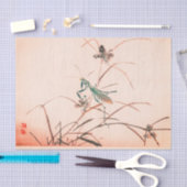 JAPANISCHES BETENDER MANTIS ROSA Seidenpapier (Handwerk)