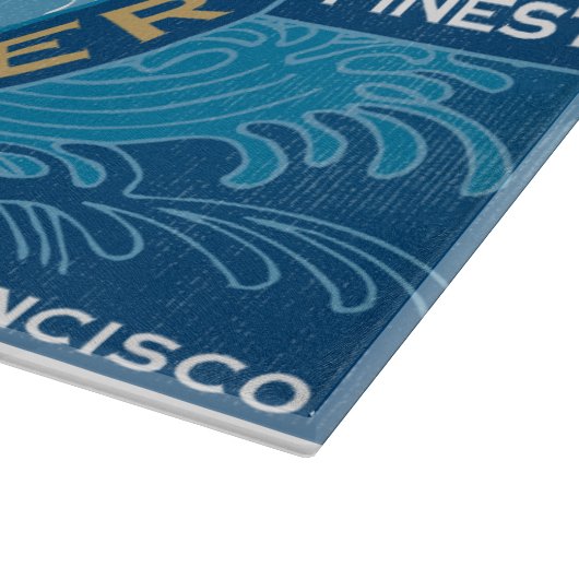 Japanisches Bieretikett Schneidebrett (Ecke)