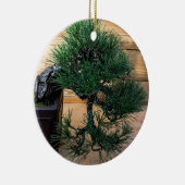 Japanisches Black Pine Bonsai Tree Foto Keramik Ornament (Rechts)