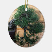 Japanisches Black Pine Bonsai Tree Foto Keramik Ornament (Links)