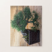 Japanisches Black Pine Bonsai Tree Foto Puzzle (Vertikal)