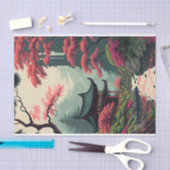 Japanisches Blossom im Park Seidenpapier (Handwerk)